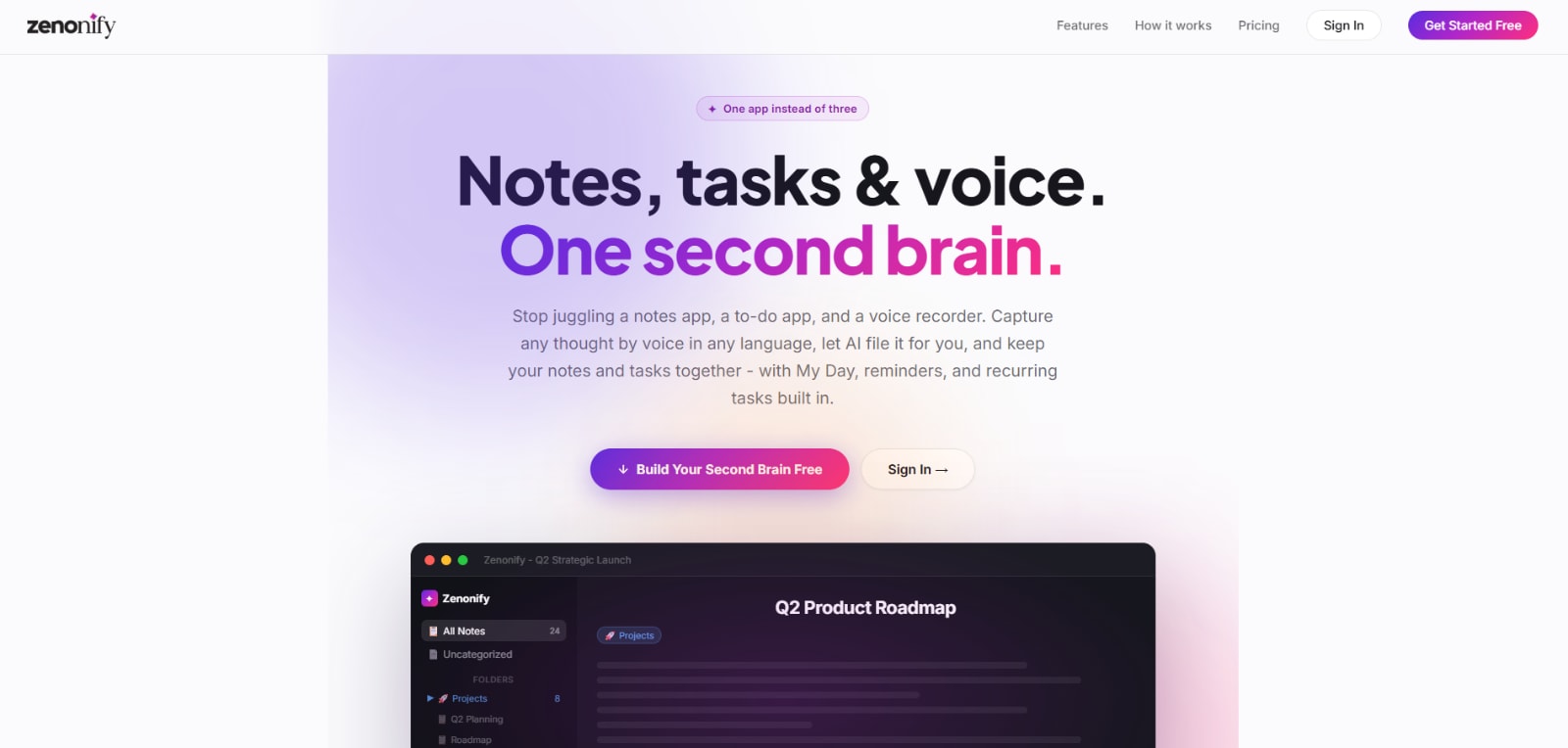 Zenonify - product screenshot